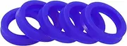 X AUTOHAUX Universal Oil Seal UN Lip Seal Ring Rotary Shaft Seal 28x38x8mm High Pressure TPU Blue 5 Pcs