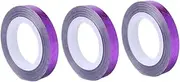 12 Rolls 6mm DIY Striping Tape Line Nail Art Decoration Sticker Silver Purple