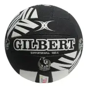 Gilbert COLLINGWOOD MAGPIES Super Netball Team Supporter Size 5 Collectors Item