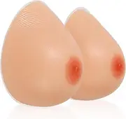 Windsleeping Silicone Breast Forms Mastectomy Prosthesis Fake Boobs for Women Crossdresser Transgender Cosplay, Nude, B Cup (600g)