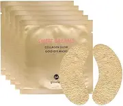 Sweet Dreams Collagen Glow Gold Eye Masks l Under Eye Mask for Beauty & Self Care Wrinkle Patches l Puffy Eyes and Dark Circles Treatments Collagen, Niacinamide, Hyaluronic Acids, Peptides