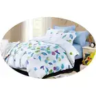 Leaves Queen Size Duvet Quilt Cover Set polyester Quilt Covers