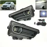 LED Fog Light Round Fit 2020-2022 Honda CR-V Wire Black Bezel Bracket Switch (for: Honda)