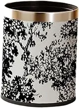 ＫＬＫＣＭＳ 10L Round Waste Bin Double Layer Reusable Container for Bathroom Kitchen Living Room, Tree, as described