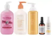 5 Items OLC pump Body Dew Gentle Foam Body Wash Pillow Spray Face Mist Apricot