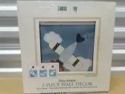 NEW Lambs and Ivy Wall Decor Nursery Baby Aviator Blue Planes