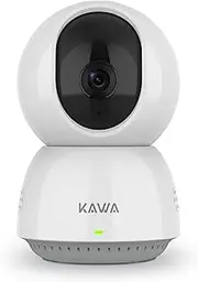 KAWA Baby Monitor, 2K Indoor Security Camera, 2.4G WiFi 360 IP Cameras for Home Security, Pet Camera, 2-Way Audio, Night Vision, Motion Detection, Cloud/TF Card Storage, Compatible with Alexa A7