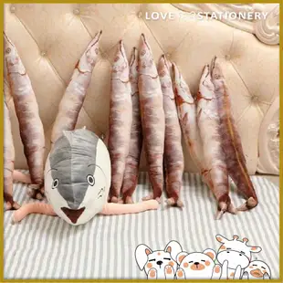 鮭魚布偶 沙丁魚 玩偶 搞笑創意仿真秋刀魚毛絨玩偶 鹹魚乾 長形魚 娃娃 生日禮物