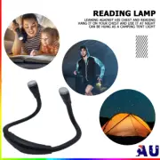 Handsfree LED Flexible Light USB Rechargeable Over Neck Book Reading Lamp Torch
