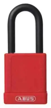 Abus 74Lb/40 Kd red Lockout Padlock,Kd, red ,3"H