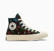 Women Converse Chuck Taylor 70 Floral Tapestry Shoes Black White Green A11990C