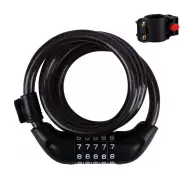 XANES Bike Lock Steel Password Lock Five-digit Code Anti-theft 120CM Portable Safety Cable Lock for MTB Bike Electric Bi