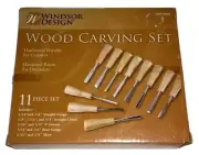 BRAND NEW Windsor design High Quality 11-pc wood carving set USA SELLER