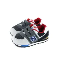 在飛比找樂天市場購物網優惠-New Balance 運動鞋 魔鬼氈 黑灰色 童鞋 IV5