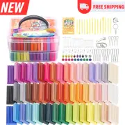 Polymer Clay 50 Colors, DIY Modeling Clay Starter Kits for Kids, Oven Baked Mod