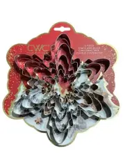 5 PC Stack And Build Christmas Tree Cookie Cutter Set Snowflake Cook With Color