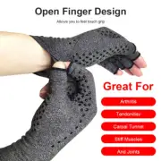 Fingerless Compression Gloves Arthritis Hand Pain Relief Brace Wrist Support NEW