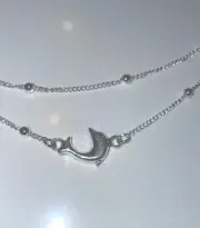 6 Boho Beach Dolphin Multilayered Anklet For Friends Or Family Beach Fun! New