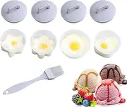 Boil Egg Mold Silicone,Silicone Poached Egg Cups for Boiling Eggs - Poached Egg Cooker, Holder Mold, Silicone Poached Egg Cups, Egg Mold, Non-Stick, Silicone Egg Cook Cups