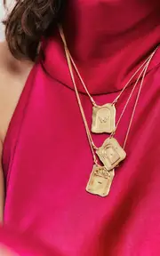 [Nada Ghazal] 18k Yellow Gold Door of Rebirth Necklace