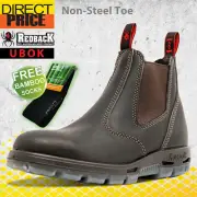 Redback UBOK Non Safety Work Boots. NO Steel Toe. Elastic Sided Bobcat Oiled Kip
