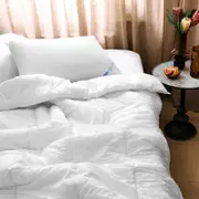 Dickies Queen Bed Home Bedding Washable Hygienic Anti-Microbial Quilt Cover WHT