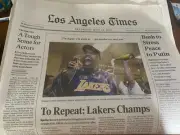 LOS ANGELES TIMES FULL NEWSPAPER - 2001 Los Angeles Lakers NBA 2nd Championship