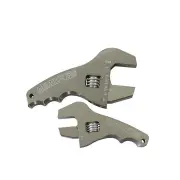 Aeroflow Adjustable Grip AN Wrench Kit 3-1/2" And 4-1/2" Handle Silver Finish