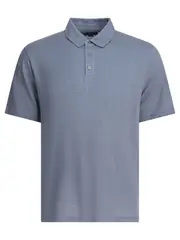 [Vince] Vince-Linen Polo Shirt Polo Shirts Light Blue-Uomo XL