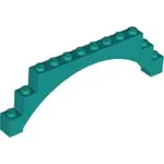 LEGO 6289132 18838 30938 藍綠色 1X12X3 拱形磚 BRIGHT BLUISH GREEN