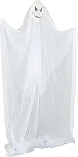 Hanging Halloween Decor, Halloween Hanging Ghost Horror Props Scary Halloween Decorations, Halloween Haunted House Decorations for Bars Haunted Houses Amusement Parks (White)