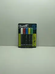 Sharpie Chalk Marker Set 5 Wet Erase Color Red Blue Yellow Green White Board NEW