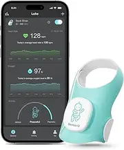 Sense-U Baby Smart Sock Shoe Baby Monitor - Track Heart Rate, Oxygen, Movement, Heartbeat with On-Device Sleep Indicator & Notifications for 0-12M, Infant Foot Monitor, Peace of Mind