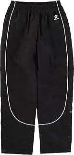 [KELME] KB21S914 Basketball Long Pants, Woven Lined Quilted Warm Pants, Black, M