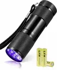UV Black Light Torch, UV Flashlight 9 LED 395Nm Pet Urine Detector Blacklight, 3