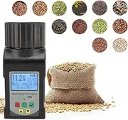 Grain Humidity Meter for Coffee, Cocoa, Rice, Wheat, Portable Smart Water Meter, Mini Humidity Tester with LCD Display and Voice Broadcast for Farmers