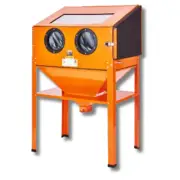 60 Gallon Sandblasting Cabinet Blasting Gun Ceramic Nozzles Rust Removal