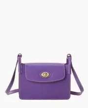 Dooney & Bourke Smooth Leather Pinky Crossbody-Amethyst A629525 NEW