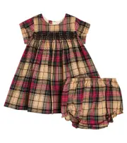 [Bonpoint] Bonpoint Baby Maruska cotton dress and bloomers set M 6 multicoloured