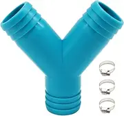1 1/8 inch 3 Way Y Barbed Fitting for Marine Plumbing Bilge Pump Hose