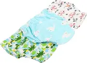 Hohopeti High-end Reusable Training Diapers 3-pack Comfortable Breathable Underwear for Newborns Toddlers