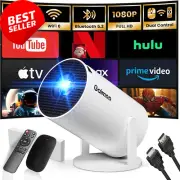 Mini 1080P Projector, 4K Support, Wifi/Bluetooth, HDMI, with Mouse & Cable