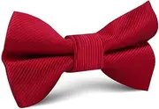 [OTAA] Carmine Red Twill Kids Bow Tie Red Carmine Red Twill Kids Bow Tie