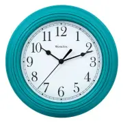 Westclox Quartz Movement Round Wall Clock Contemporary Analog Design Battery-...