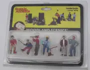 Woodland Scenics Lumberjacks O Scale A2735 ~ Forest Scenery Set With Six Figures