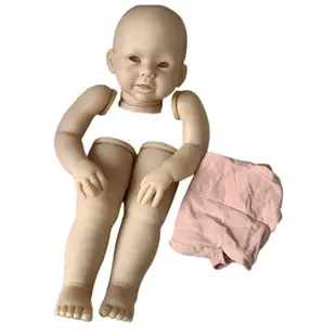 哈哈新生嬰兒床睡覺玩具重生女孩配件未上漆未完成娃娃零件乙烯基娃娃快樂玩具