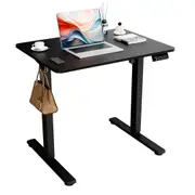 Electric Standing Desk Adjustable Motorised Sit Stand 80cm Black Table