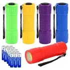 KunHe 5 Pack Plastic Small Mini LED Flashlight COB Flashlights for color 1