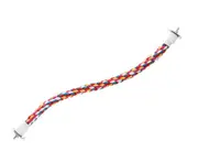 P186 2PCS 60cm Pet Colorful Parrot Bird Rope Cage Perch Bungees for Birds Toy