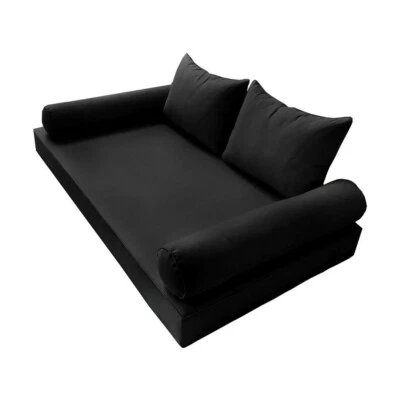 STYLE 4 Mattress & Pillow Daybed Porch Swing Piped Trim Full AD109 |COVERS ONLY|